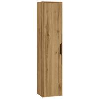 BADEZIMMERSCHRANK Rimini mit 1 Tür Eiche - 38 x 33 x 170 cm - Eichefarben, Holz (38/170/33cm) - Badplaats