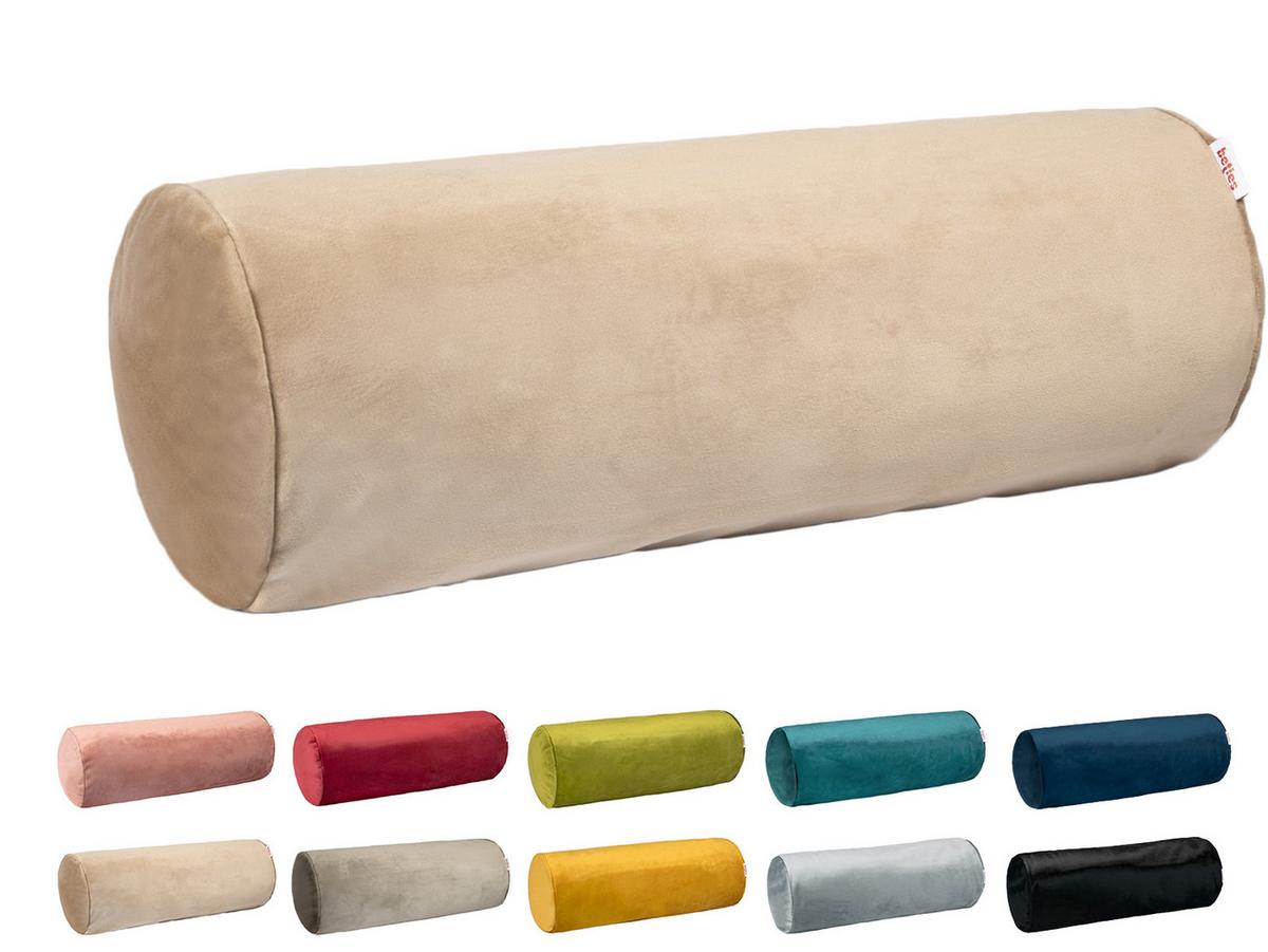 XL-NACKENROLLENHÜLLE Samt&Sonders braun-beige 25/70 cm - Beige, Textil (25/70cm) - beties Heimtextil