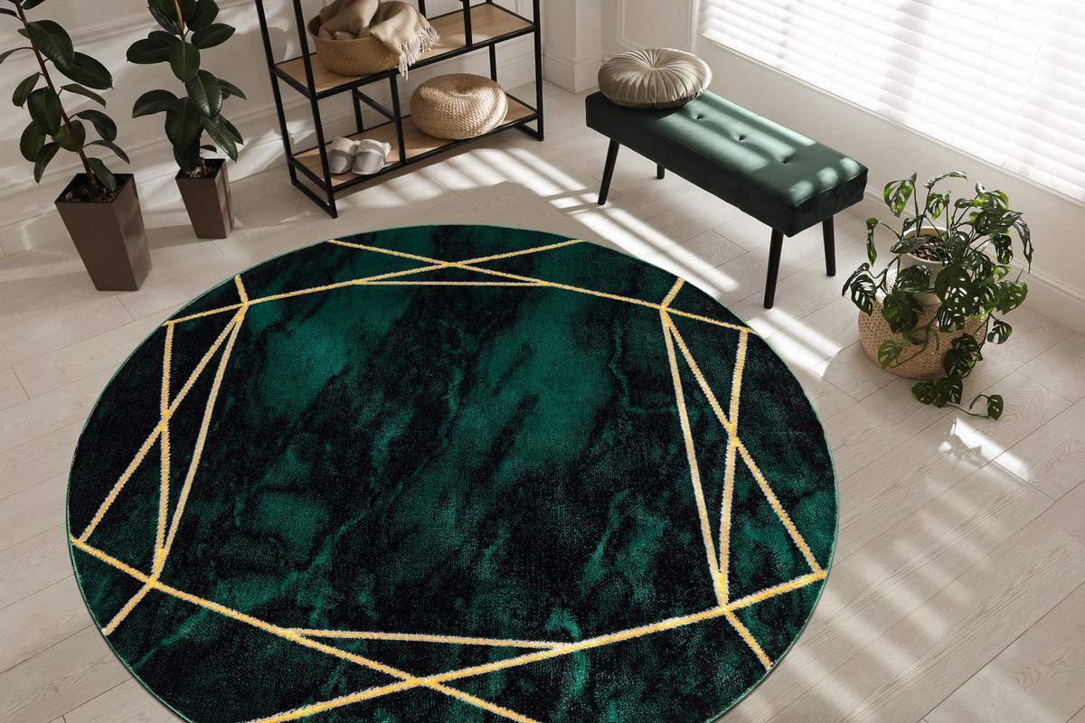 TEPPICH Emerald 160 cm - Pastellgrün, Textil (160/160cm) - rugsX