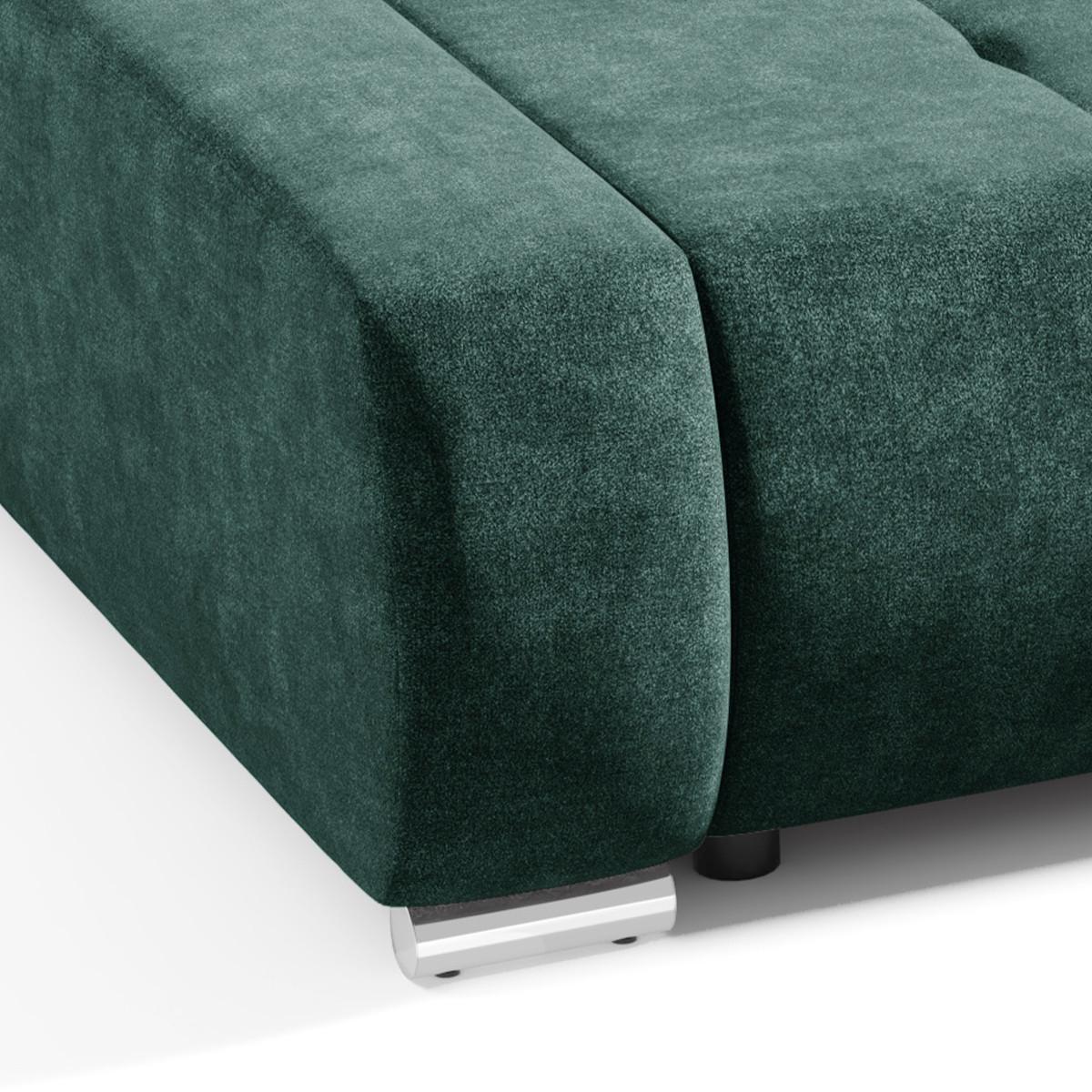 SCHLAFSOFA Jonas 3 Sitzplätze Grün - Grün, Holzwerkstoff (240/85/110cm) - Petits-meubles