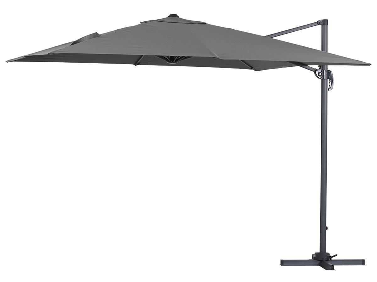 SONNENSCHIRM sun 3 Grau - Grau, Metall (300/300cm) - Habitat Garten