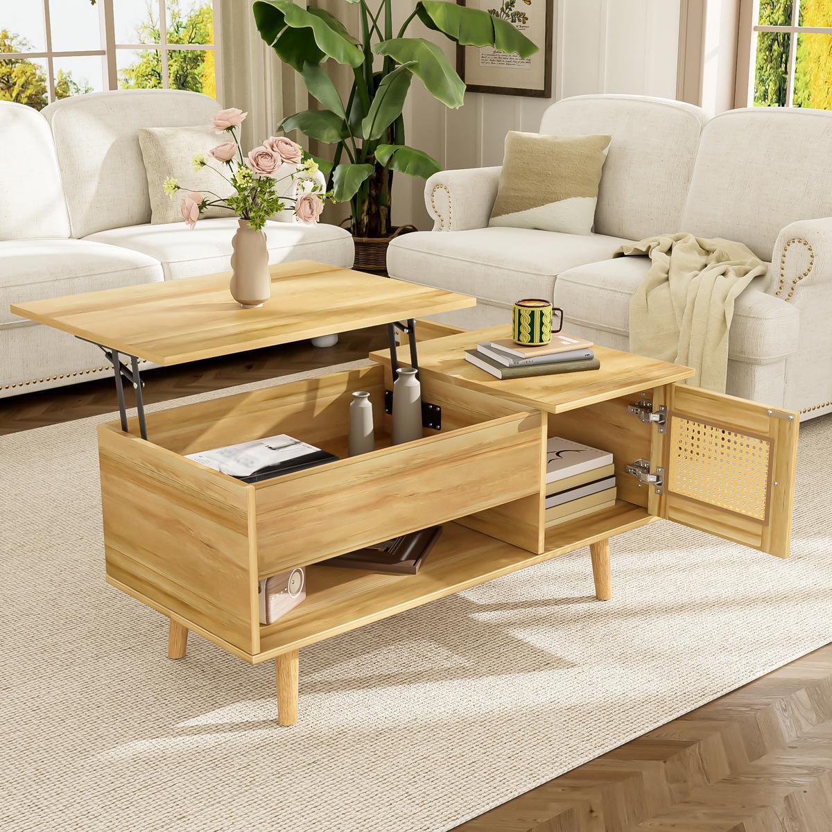 COUCHTISCH Brown 109.98/59.49/15.98 cm - Braun, Holz (110/60/16cm) - Urban Meuble