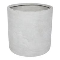 BLUMENTOPF Grau Messene - Grau, Naturmaterialien (50cm) - Beliani