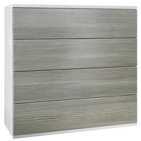 KOMMODE Pavos Avola-Anthrazit - Anthrazit/Hellgrau, Holzwerkstoff (76/76/35cm) - Vladon