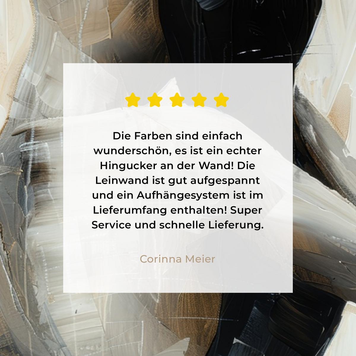 LEINWANDBILD Abstrakt - Liebe - Schwarz und weiß - Modern Gemälde 60x40 cm - Schwarz, Textil (60/40cm) - MuchoWow
