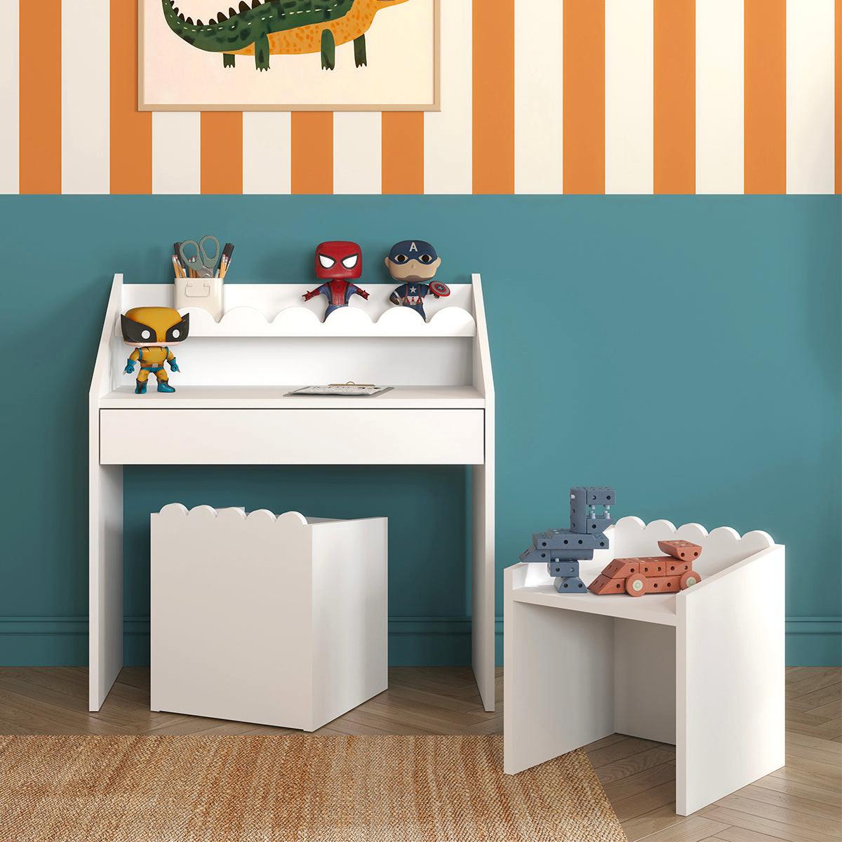 SCHREIBTISCH Book Nook Weiß - Weiß, Holzwerkstoff (31/35.5/31cm) - Petits-meubles