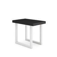 ESSTISCH ausziehbar 58 bis 222cm, für 10 Gäste, schwarz, 58/90/73cm - Schwarz, Holzwerkstoff (90/222/73cm) - Skraut Home
