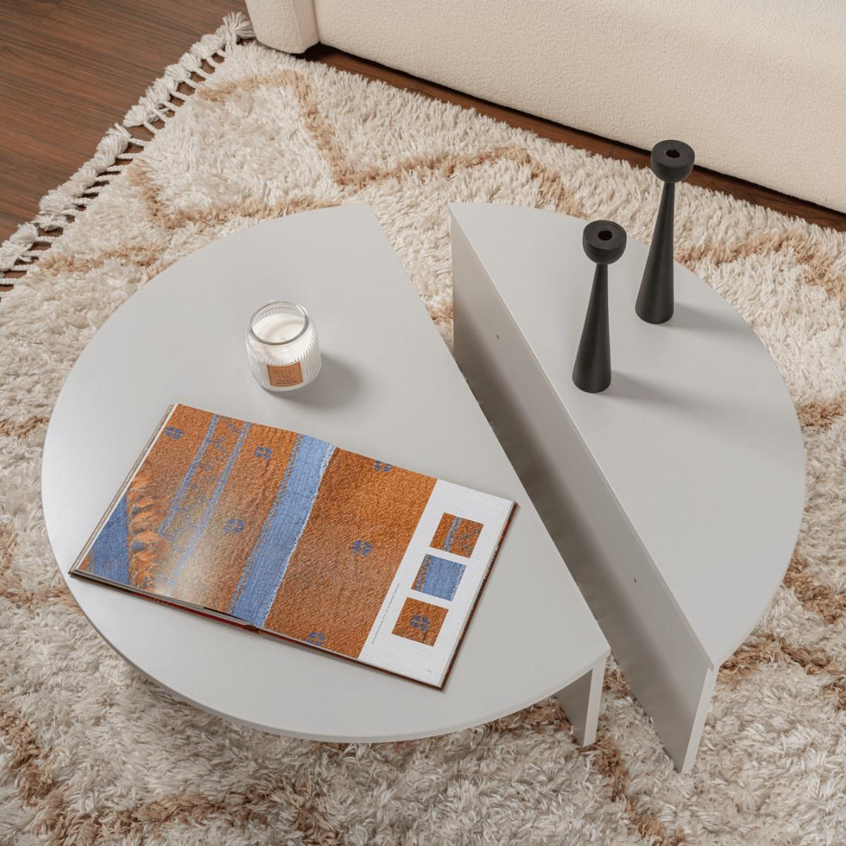 COUCHTISCH orion Braun - Grau, Holzwerkstoff (9.5/90/35cm) - Calicosy