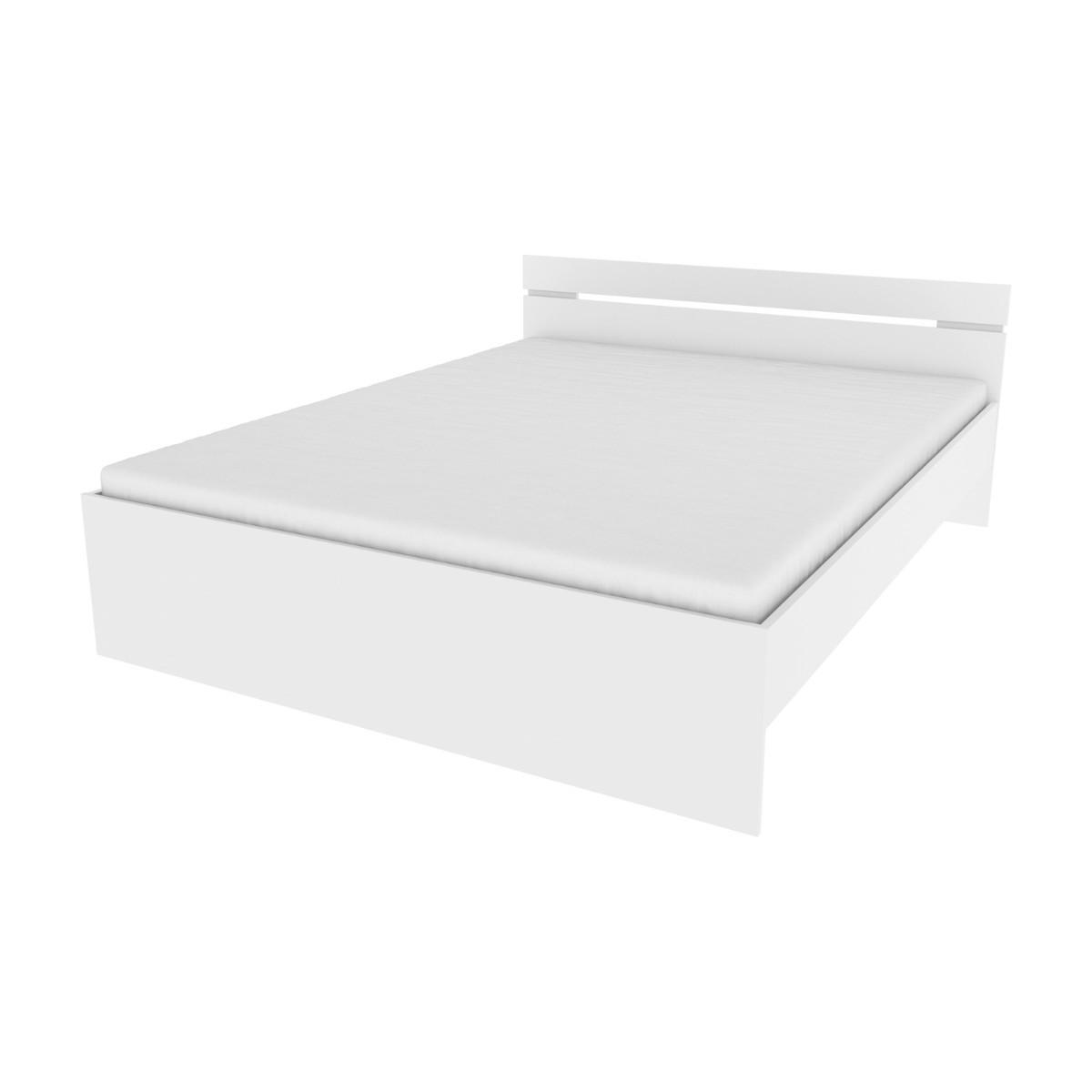 BETT 160x200 cm 2 schubladen und 1 fach - michigan 164,5/204,3/74,2 cm - Weiß, Holzwerkstoff (200/160cm) - Calicosy