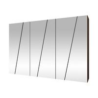 DREHTÜRENSCHRANK Zen 6L 300 cm - Nussbaumfarben/Schwarz, Holzwerkstoff/Kunststoff (300/202/50cm) - MIRJAN24