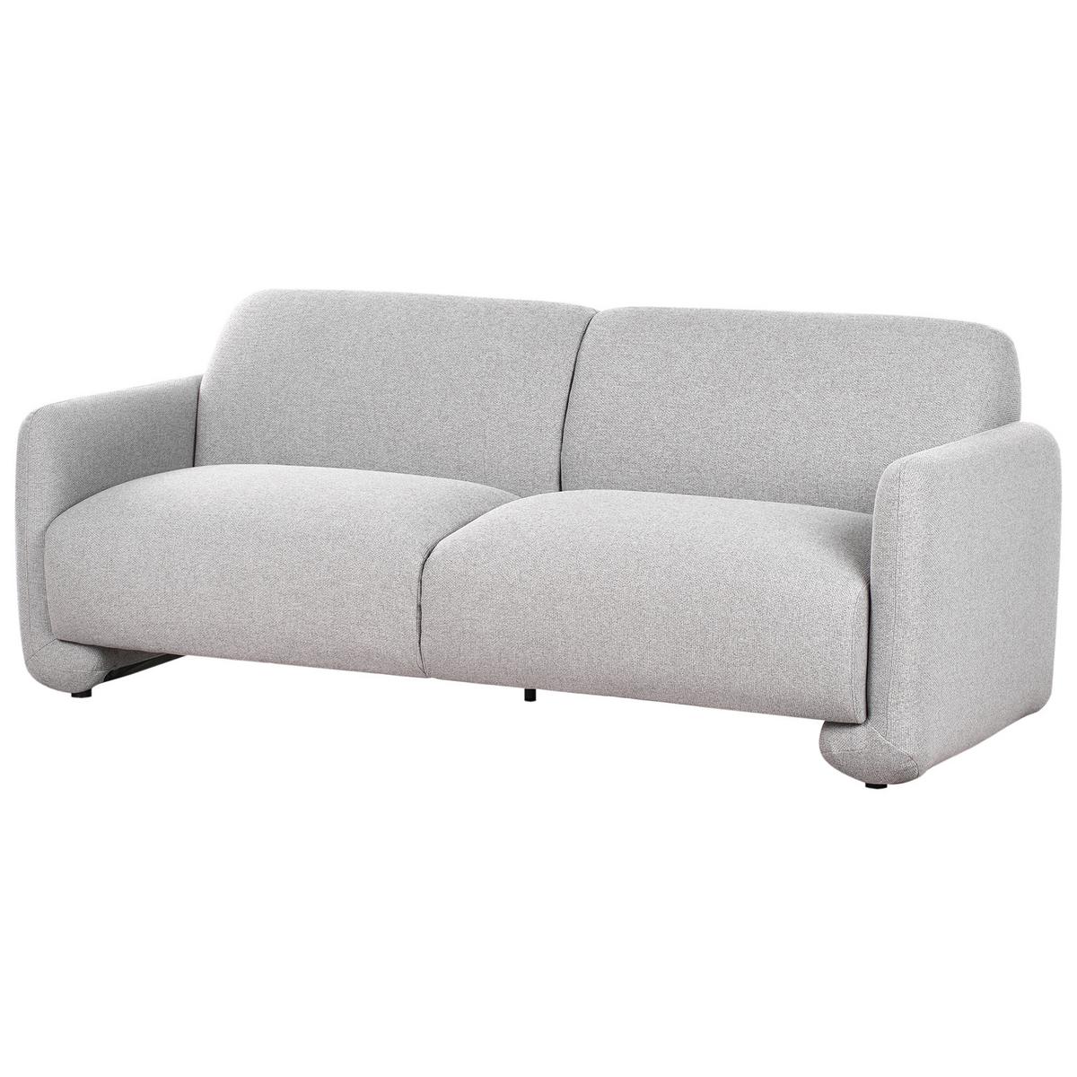 3-SITZER-SOFA Stoff Grau Saland - Grau, Textil (202/82/82cm) - Beliani