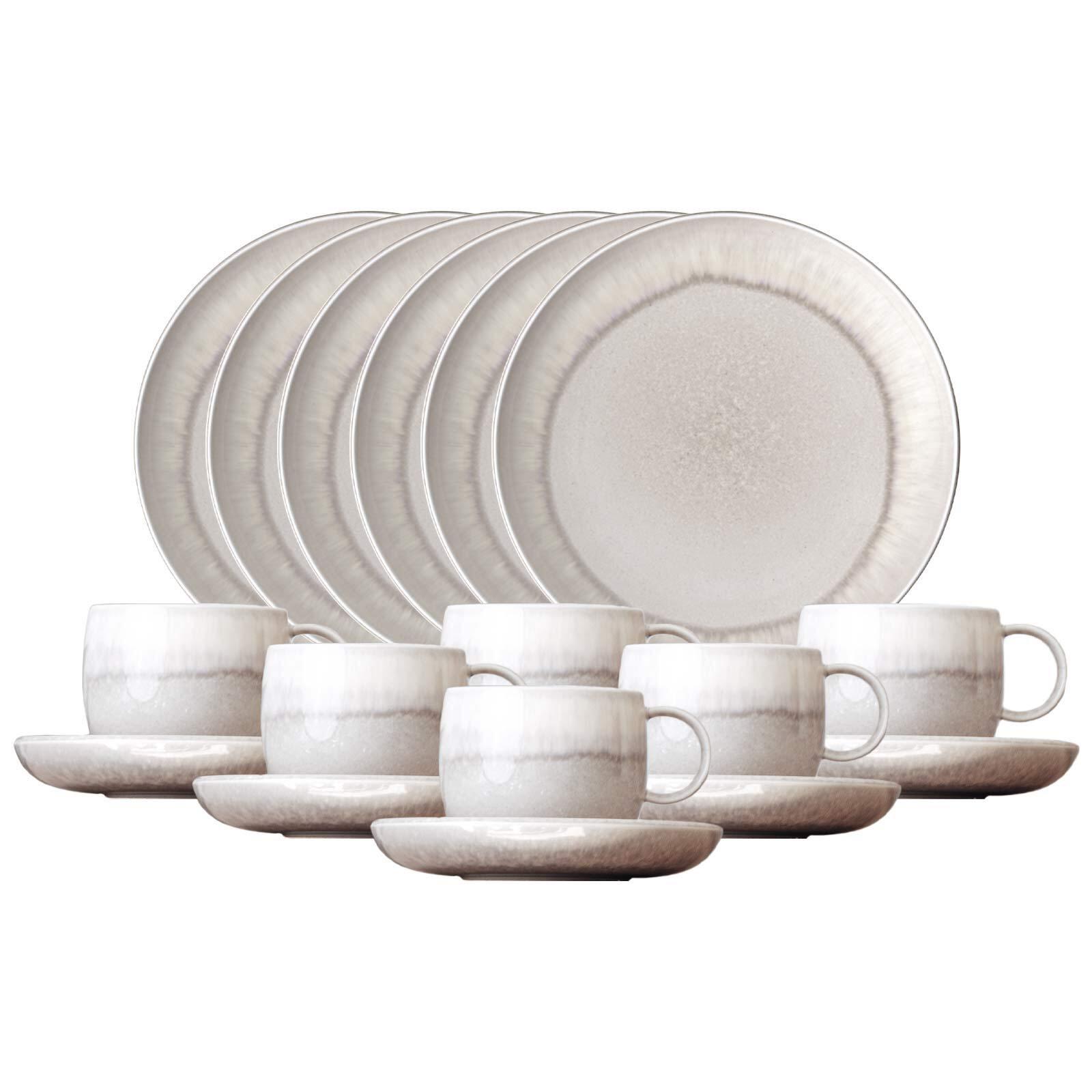 KAFFEESERVICE Perlemor Sand beige 18-tlg. - Beige, Keramik (2/2/2cm) - like.Villeroy & Boch
