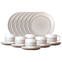 KAFFEESERVICE Perlemor Sand beige 18-tlg. - Beige, Keramik (2/2/2cm) - like.Villeroy & Boch