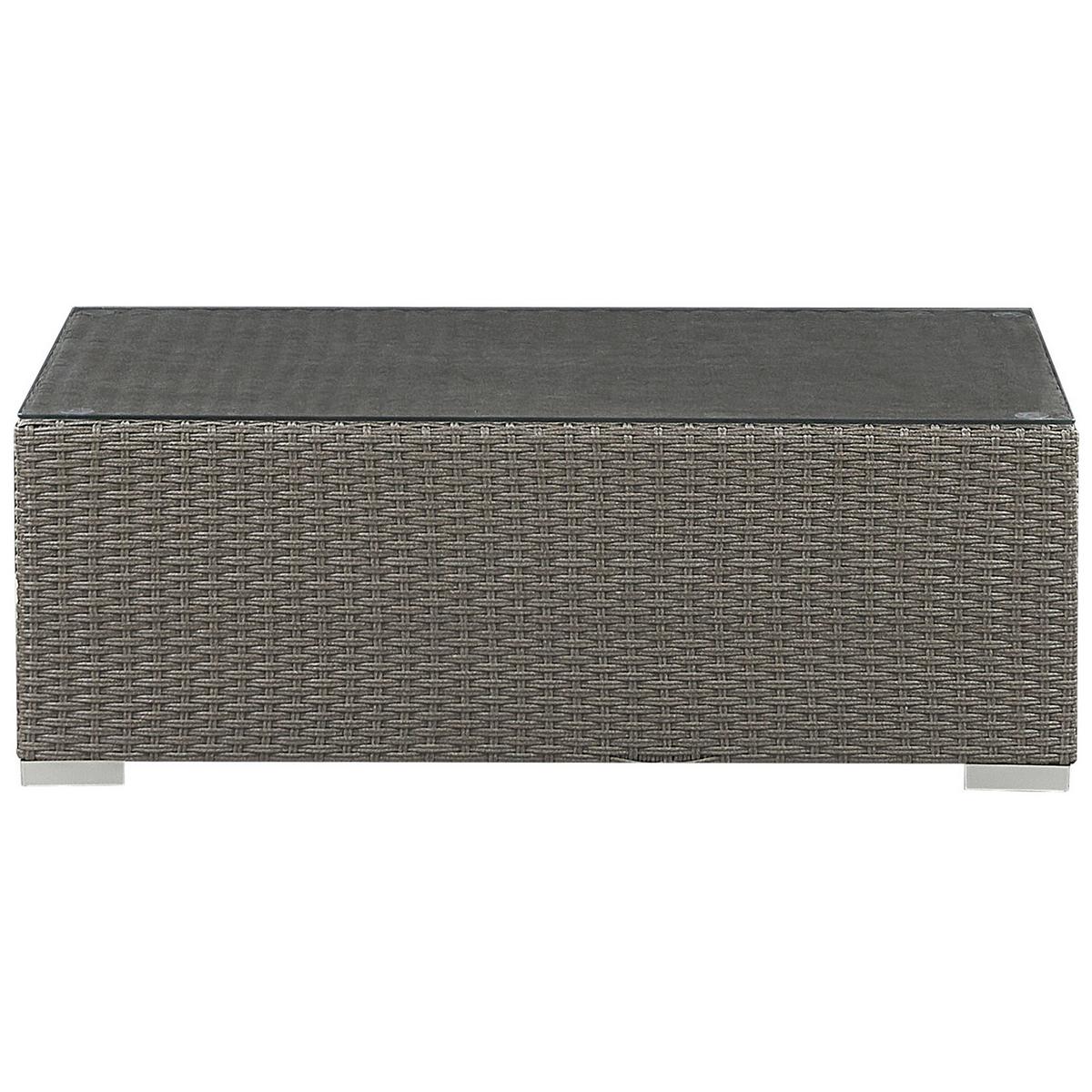 LOUNGE-SET grau modular Maestro - Grau, Kunststoff - Beliani