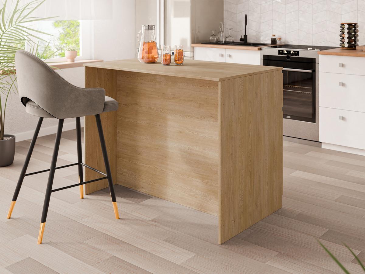 KÜCHENINSEL Ceronis - Eichefarben, Holzwerkstoff (120/95/74cm) - MIRJAN24