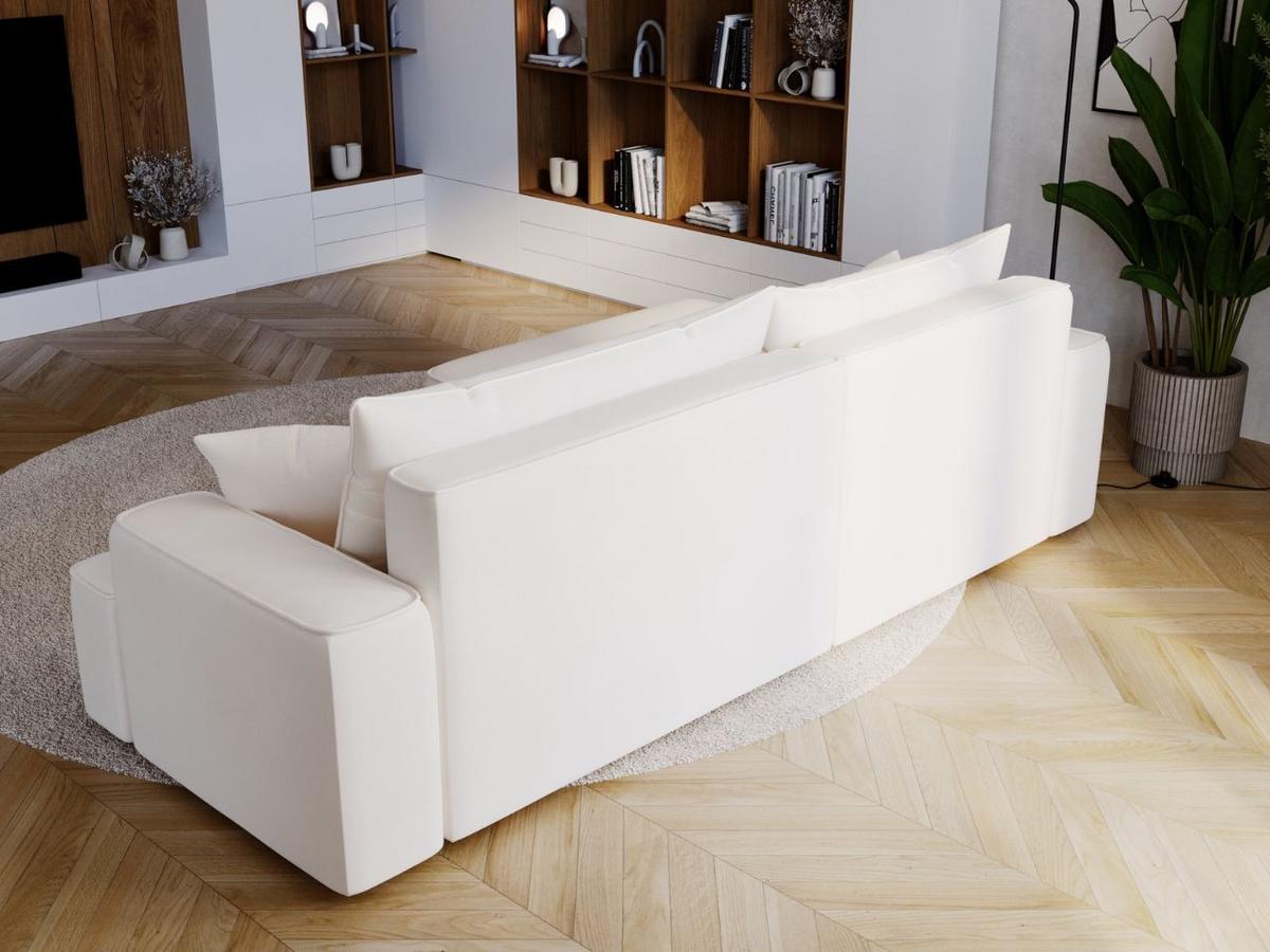 ECKSOFA California Creme Links - Creme, Holz/Textil (165/270cm) - Graingold