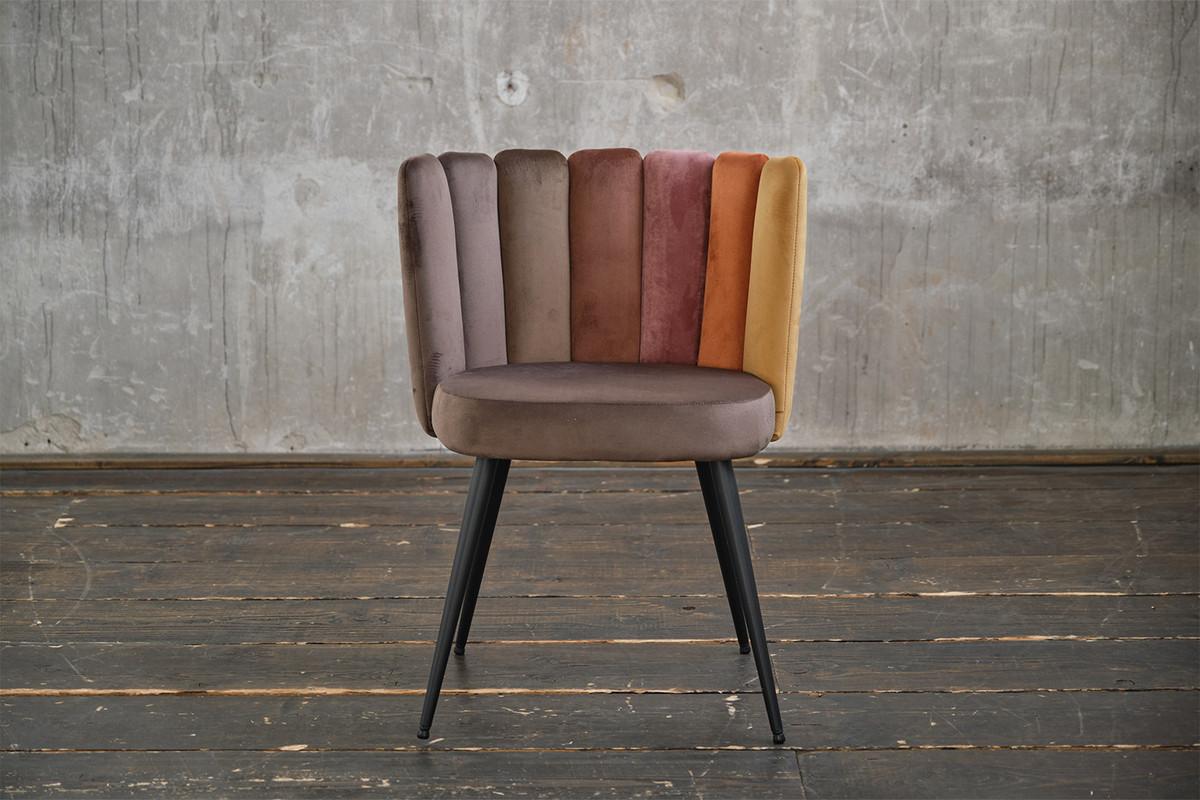 ESSZIMMERSTUHL JADA Braun Velvet (1er-Set) - Braun, Kunststoff/Textil (59/86/55cm) - KAWOLA