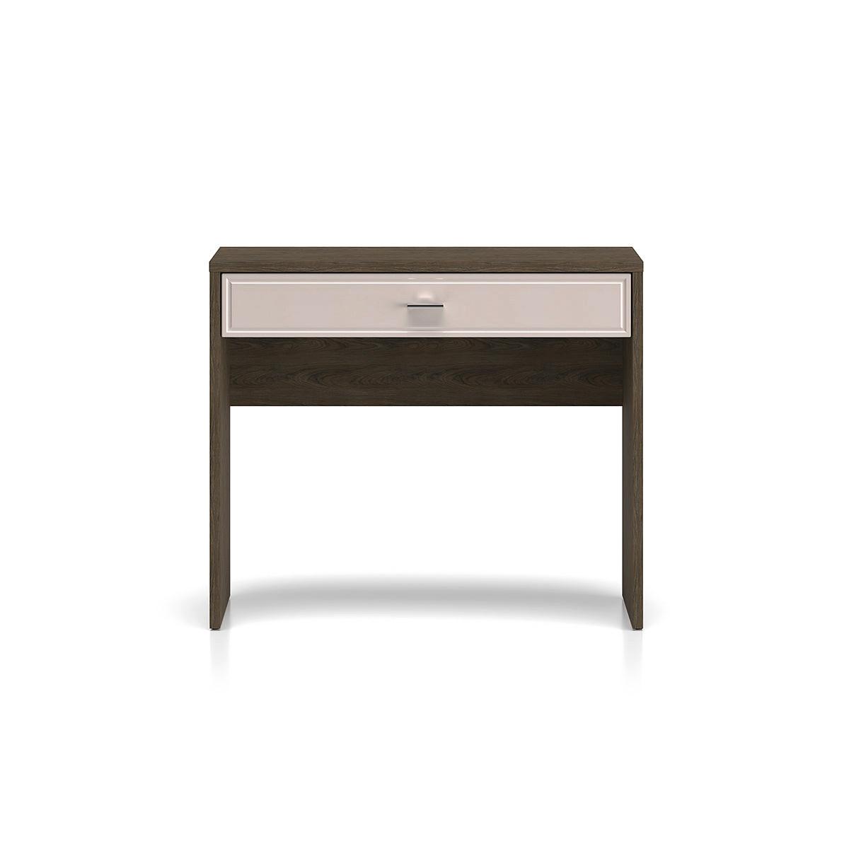KONSOLE Kaius Kaschmir und Dunkles Holz - Beige, Holzwerkstoff (40/91.6/77.9cm) - Petits-meubles