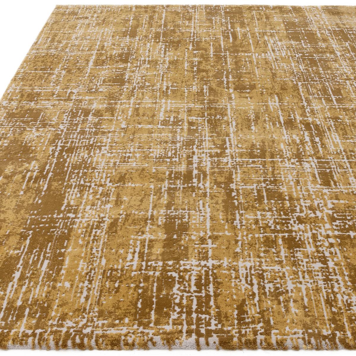 TEPPICH TIBER-Rom, abstrakt, Senfgelb, 120 x 170 cm - Gelb, Textil (170/120cm) - KADIMA DESIGN