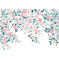 FOTOTAPETE Blumen Blätter Wohnzimmer Vlies Tapete 300x210 - Multicolor, Papier (300/210cm) - Wallarena