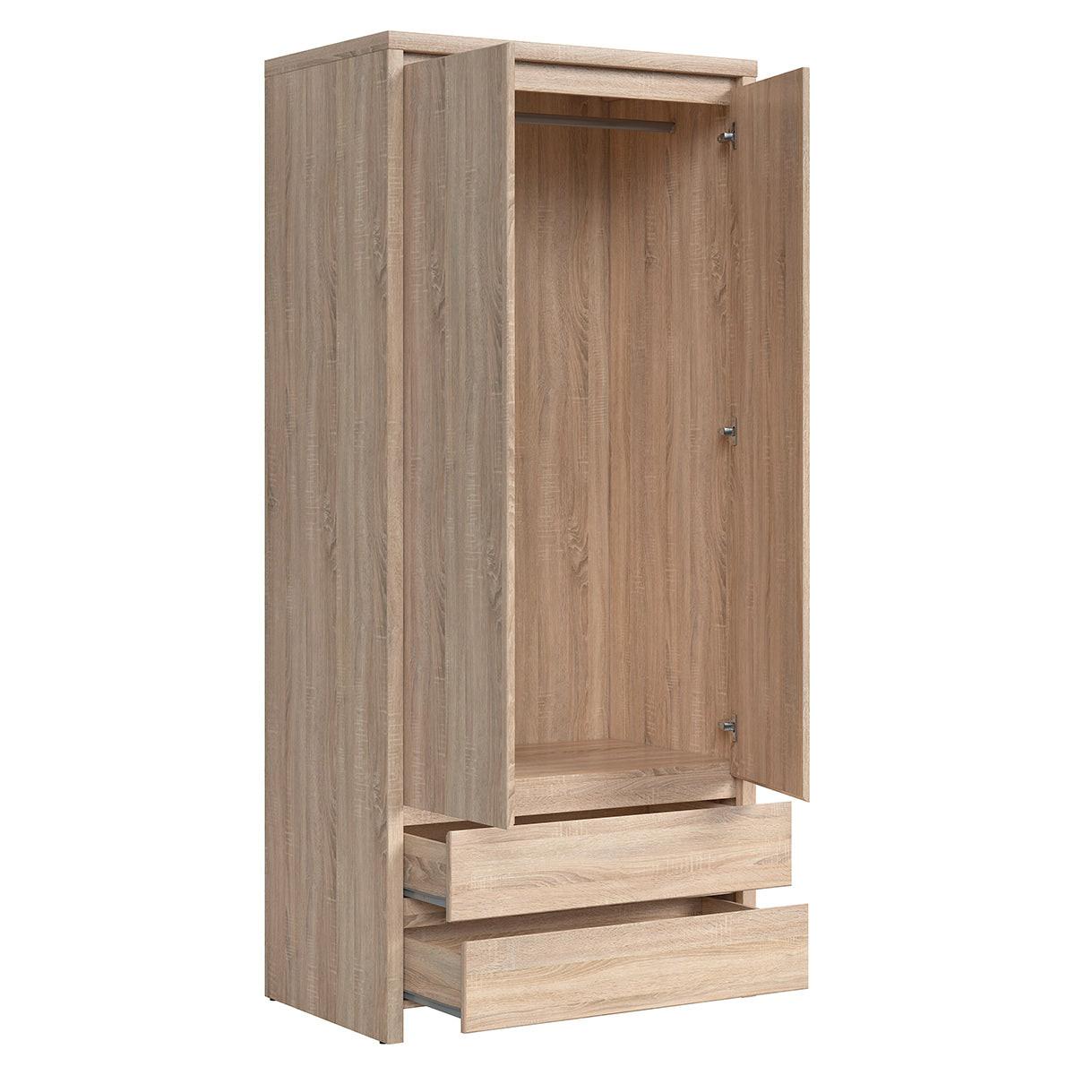 SCHRANK 2 Türen Soren Holz - Braun, Holzwerkstoff (90/200.5/55.5cm) - Petits-meubles