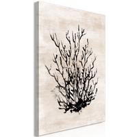 KUNSTDRUCK Schwarz 80/120 cm - Schwarz/Braun, Textil (80/120cm) - KUNSTLOFT