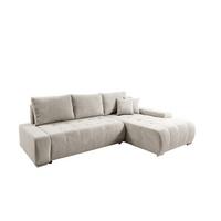ECKSOFA Vogar In Poso - Creme, Holzwerkstoff/Textil (265/185cm) - Fun Möbel