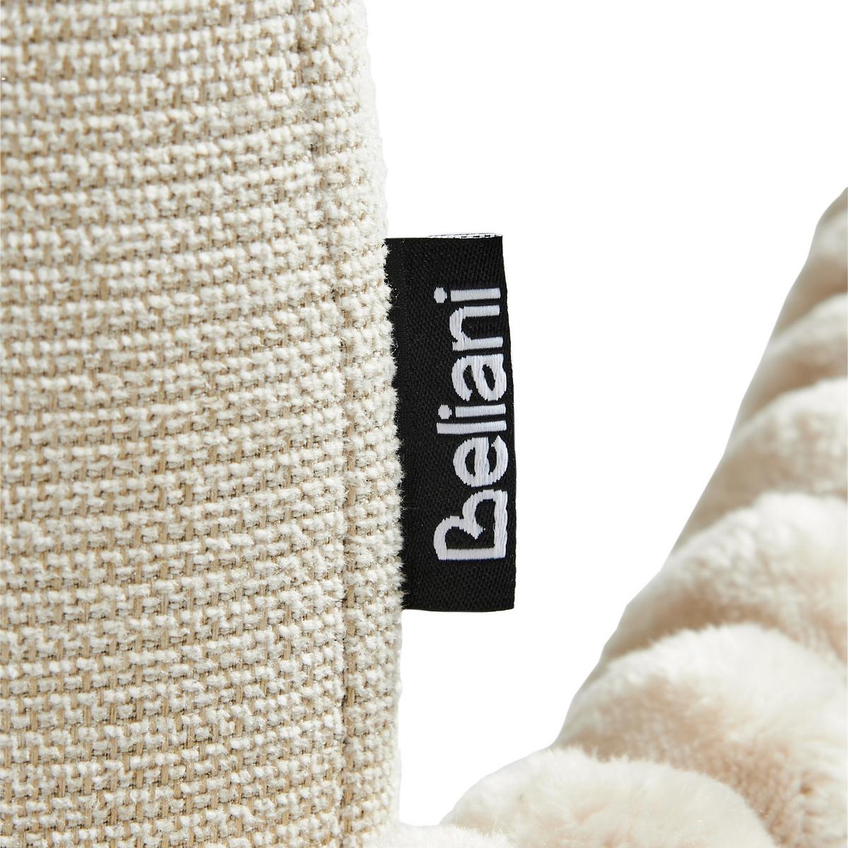 BARSTÜHLEN 2er-Set Hellbeige Amity - Beige/Schwarz, Textil (50/100/54cm) - Beliani