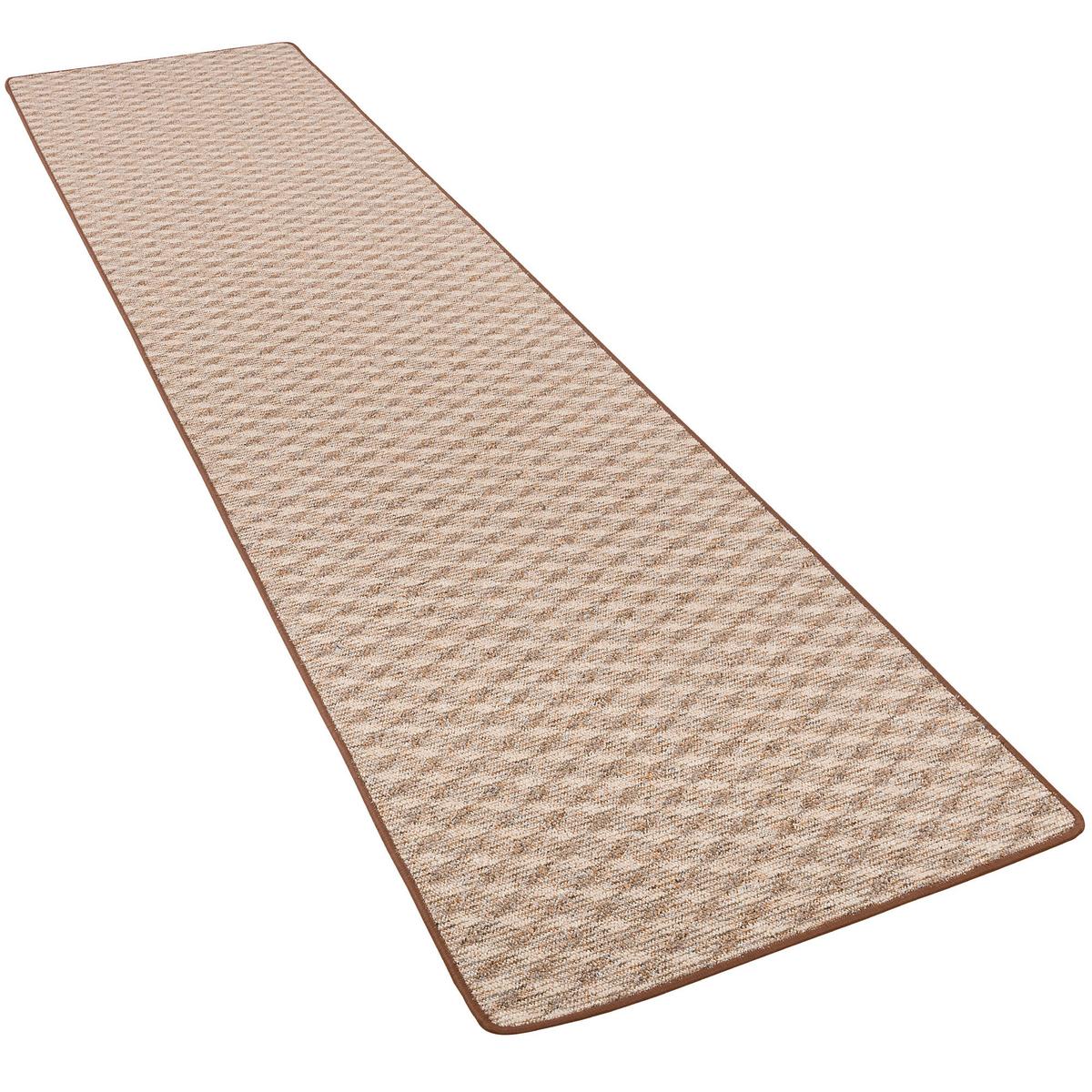 SCHLINGEN LÄUFER MODERN DIAMOND - Cognac, Textil (100/100cm) - Snapstyle