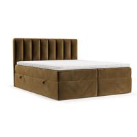 BOXBETT Bari 200/200 cm Honiggelb im Kronos Stoff - Honig, Holz/Holzwerkstoff (200/200cm) - AltaBeds
