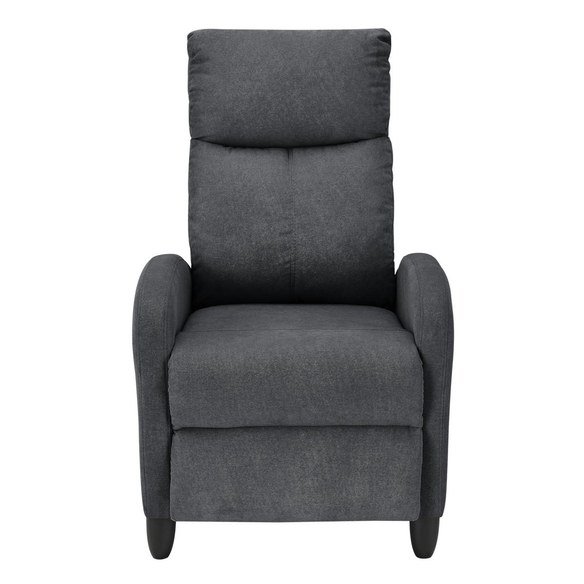 POLSTERSESSEL Bregenz Textil Grau - Grau, Textil (60/102/92cm) - [en.casa]