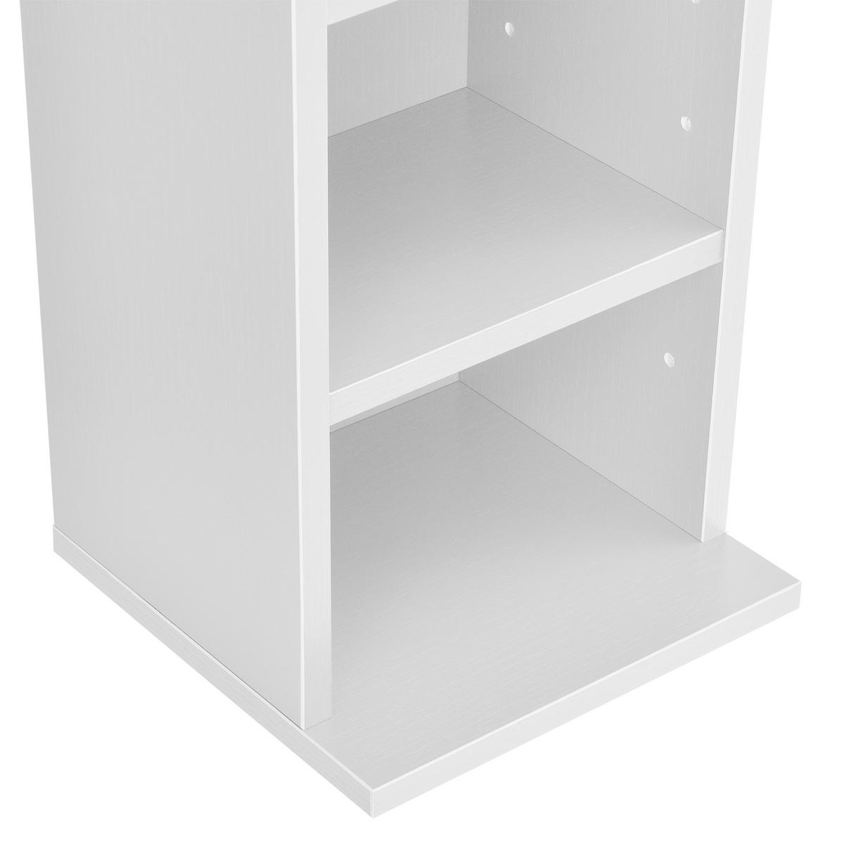 CD-REGAL Høyset - Weiß, Holzwerkstoff (20/175/20cm) - [en.casa]