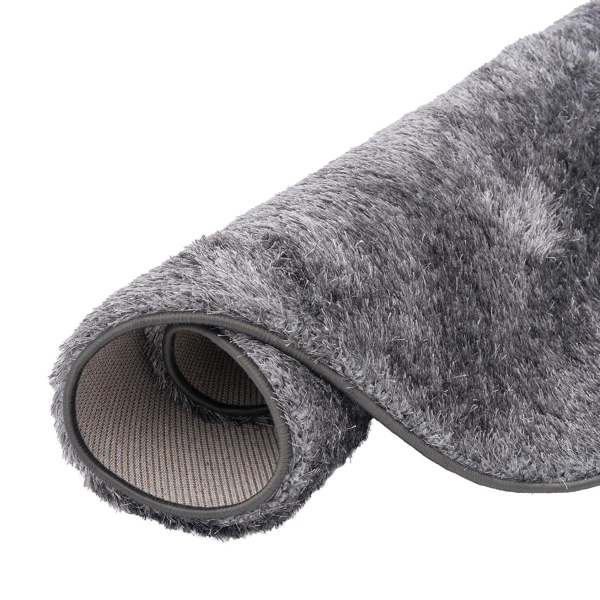 HOCHFLOR SHAGGY TEPPICH FEELING MIX RUND - Silberfarben, Textil (200/200cm) - Snapstyle