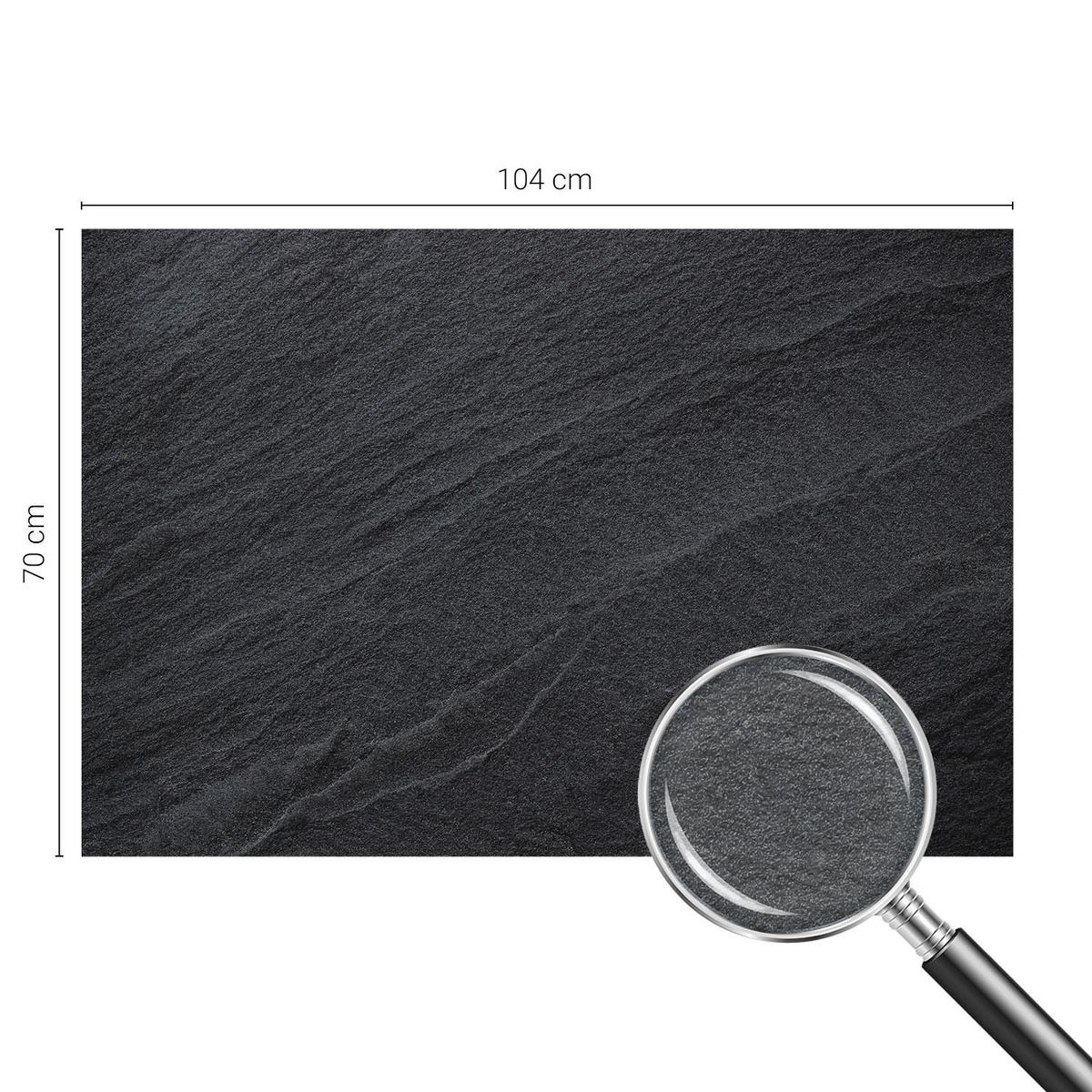 FOTOTAPETE 104x70 cm - Steine Eleganz - Schwarz, Textil (104/70cm) - Wallfluent