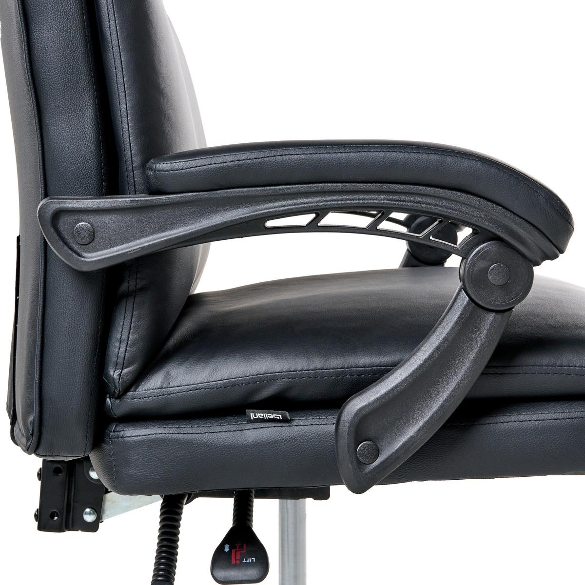 CHEFSESSEL Schwarz Serene - Schwarz, Kunststoff (70/105/70cm) - Beliani