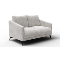 SOFA VILT 2-Sitzer, perlweiß - Schwarz/Weiß, Holzwerkstoff/Textil (142/89/94cm) - Wozimo
