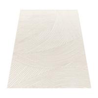 KURZFLORTEPPICH, mit Struktur, aus Polypropylen, Florhöhe 6 mm, Creme, 120 x 170 cm - Creme, Textil (170/120cm) - KADIMA DESIGN