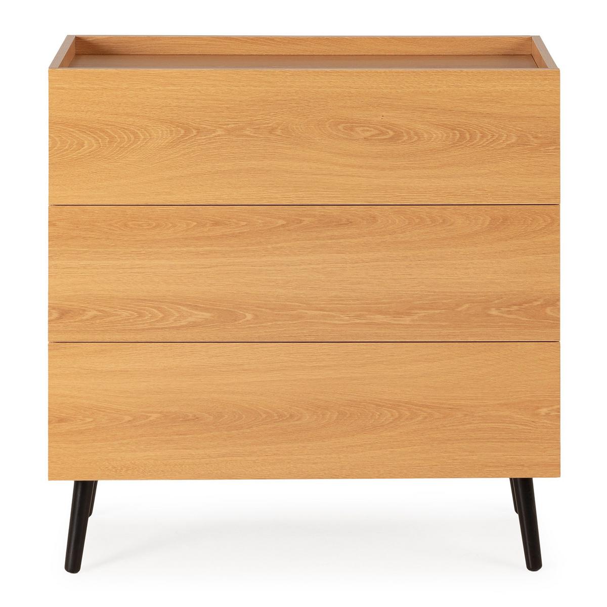 KOMMODE 80/80/40 Siren Eichenfarbe - Honigeiche, Holzwerkstoff (80/80/40cm) - VS Venta-stock