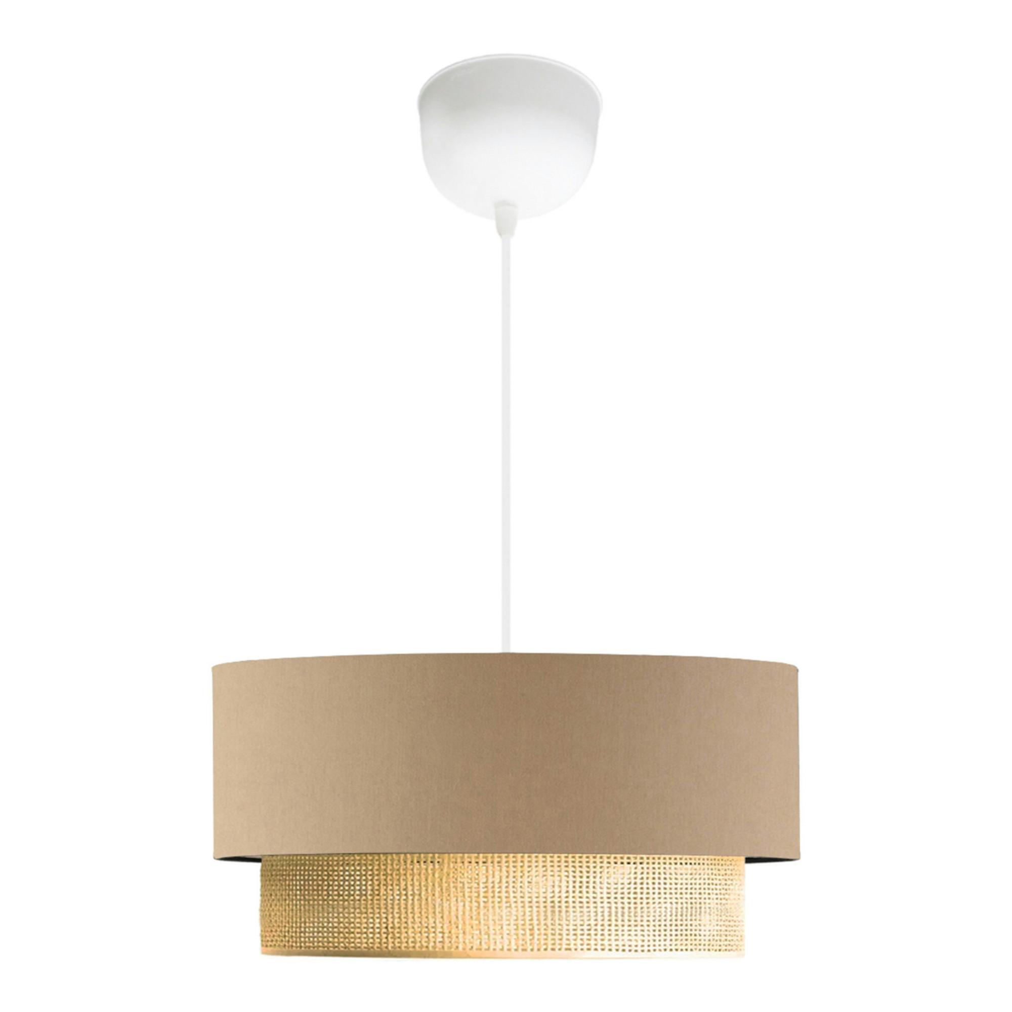 HÄNGELEUCHTE Loughborough - Beige, Textil (30/30/70cm) - lux.pro