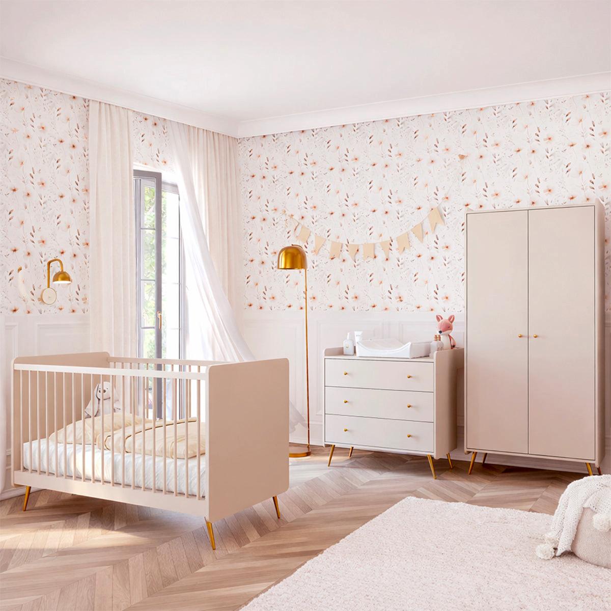 SCHRANK 2 Türen Lunea Kaschmir - Beige, Holzwerkstoff (90/188/50.2cm) - Petits-meubles