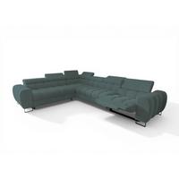 ECKSOFA Bastien Relax - Grün, Holzwerkstoff/Textil (260/330cm) - Fun Möbel