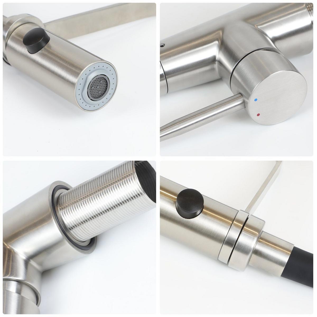KÜCHENARMATUR ULRIKE 18/6/47 cm - Schwarz, Metall (6/47/18cm) - Nettlife