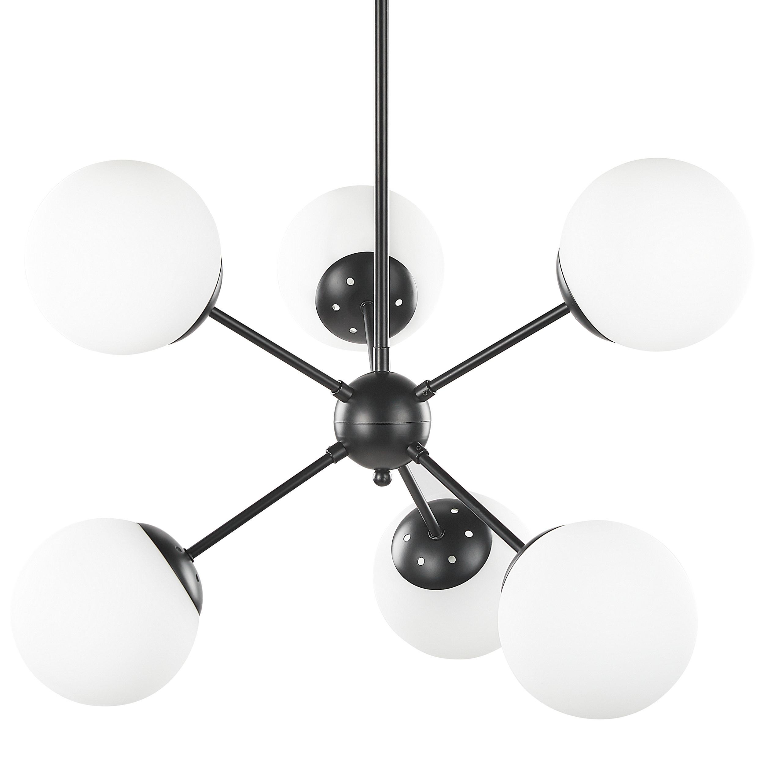 HÄNGELEUCHTE Adawro 58/58/100 cm - Schwarz, Metall (58/58/100cm) - Beliani