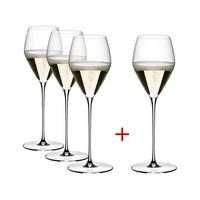 CHAMPAGNER WEINGLÄSER Veloce transparent 327 ml 4er Set - Transparent, Glas (0.33L) - Riedel