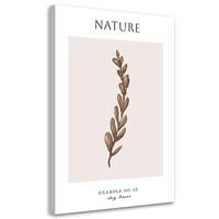 WANDBILD trockene blätter natur - Beige, Textil (40/60cm) - Feeby
