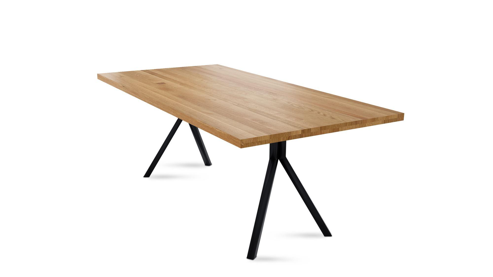 MASSIVHOLZTISCH Daisey 10 180x77x90 Esszimmertisch Wildeiche geölt - Wildeiche, Holz (180/77/90cm) - 58aufmkessel