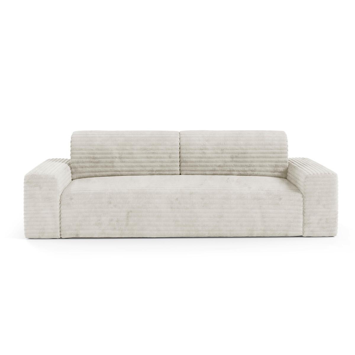 SOFA Fabio 3 Sitzplätze Weiß - Weiß, Holz (260/82/102cm) - Petits-meubles