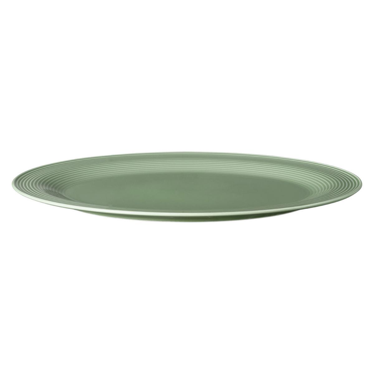 SERVIERPLATTE Beat Color Glaze Salbeigrün 35 x 28 cm - Grün, Keramik (28/2.2/35.3cm) - Seltmann Weiden