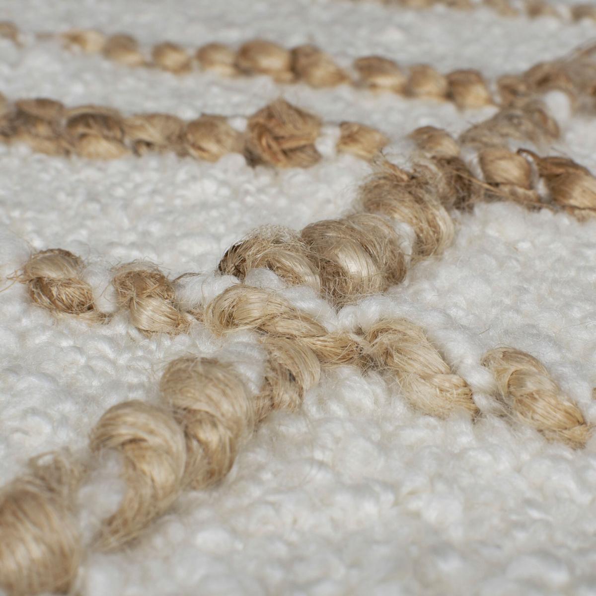 NATURTEPPICH handgewebt VYNE, abstrakt, Beige-Natur, 160 x 230 cm - Beige, Textil (230/160cm) - KADIMA DESIGN