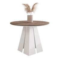 AUSZIEHTISCH FORTE 120/76 cm, Weiß / Lefkas-Eiche - Eiche San Remo/Weiß, Holzwerkstoff/Metall (120/120/76cm) - Idohome